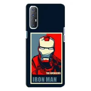 Чехол Супергерой Железный человек на Oppo Reno 3 (Art Iron man)