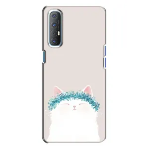 Чохол на тематику: Коти для OPPO Reno 3 (Білий котик)