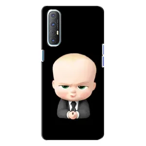 Мультяшный принт на Чехол для Оппо Рено 3 (Бос)