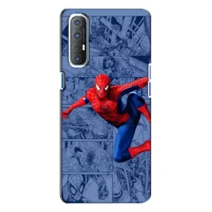 Силиконовый Чехол для Oppo Reno 3 (Человек Паук)