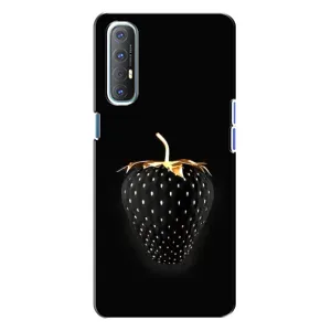 Чохол з зображенням смачної їжі для Oppo Reno 3 (Чорна полуниця)