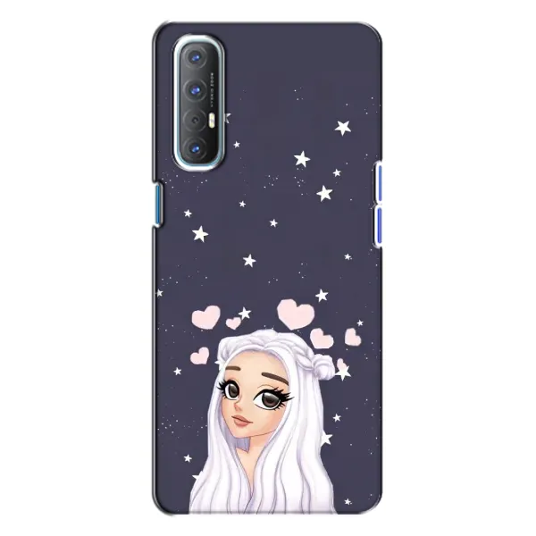Чехол с рисунком «Девушка и сердечки» для OPPO Reno 3