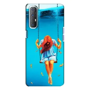 Чохол Стильні дівчата на Oppo Reno 3 (Дівчина на гойдалці)
