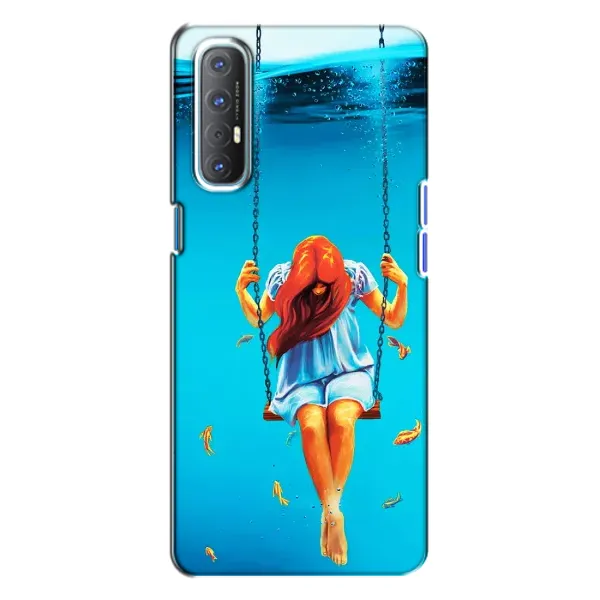 Чехол с рисунком «Девушка на качели» для OPPO Reno 3