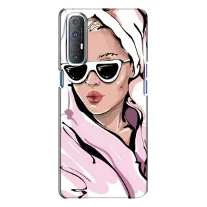 Чохол з картинкою Модні Дівчата Oppo Reno 3 (Дівчина в халаті)
