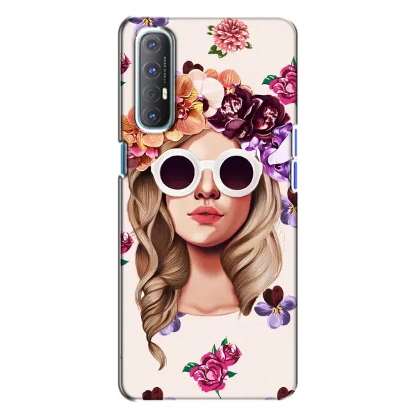 Чехол с рисунком «Девушка в очках» для OPPO Reno 3 Чехол с рисунком «Девушка в очках» для OPPO Reno 3