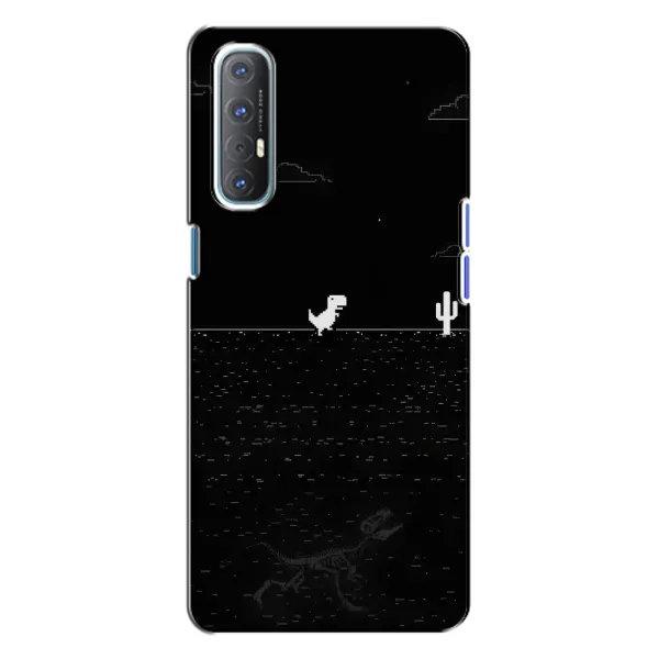 Чехол с рисунком «Динозаврик» для OPPO Reno 3 Чехол с рисунком «Динозаврик» для OPPO Reno 3
