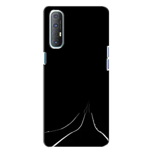 Чохол з картинками на чорному фоні для Oppo Reno 3 (Дорога)