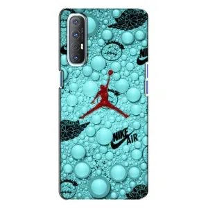 Силіконовый Чохол Nike Air Jordan на Оппо Рено 3 (Джордан Найк)