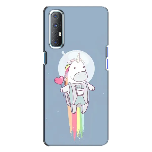 Чехол с рисунком «Единорог космонавт» для OPPO Reno 3 Чехол с рисунком «Единорог космонавт» для OPPO Reno 3
