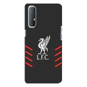 Силиконовые Чехлы принт Футбол на Oppo Reno 3 (Эмблема Liverpool)