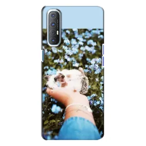 Чохли з зображенням різних тварин на Oppo Reno 3 (Їжачок в руці)