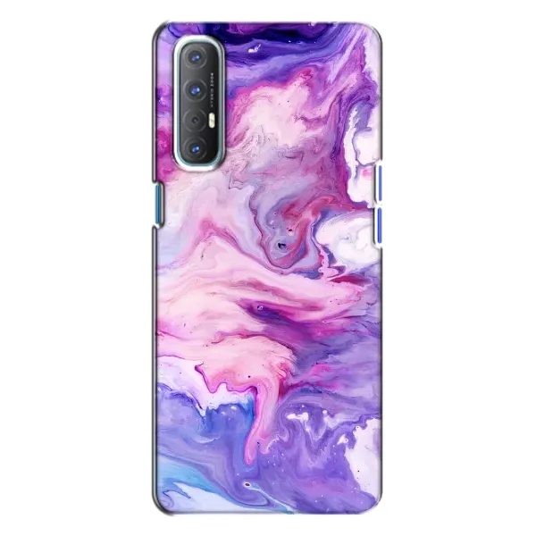 Чехол с рисунком «Фиолетовый мрамор» для OPPO Reno 3 Чехол с рисунком «Фиолетовый мрамор» для OPPO Reno 3