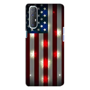 Чохол Прапор USA для Oppo Reno 3 (Прапор США 2)