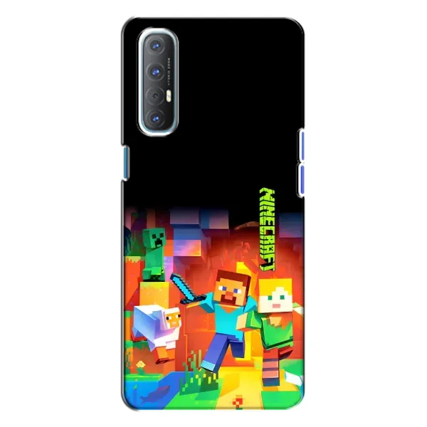 Чехол с рисунком «Герой Майнкрафт» для OPPO Reno 3 Чехол с рисунком «Герой Майнкрафт» для OPPO Reno 3