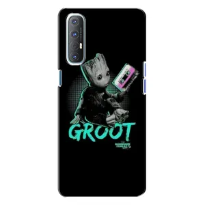 Чехол Супергерои Марвел на Оппо Рено 3 (Groot)