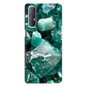 Чохол (Дорого-богато) на Oppo Reno 3 (Смарагд)