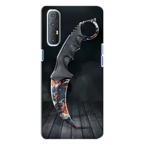 Чехол с рисунком «Кинжал КС ГО» для OPPO Reno 3