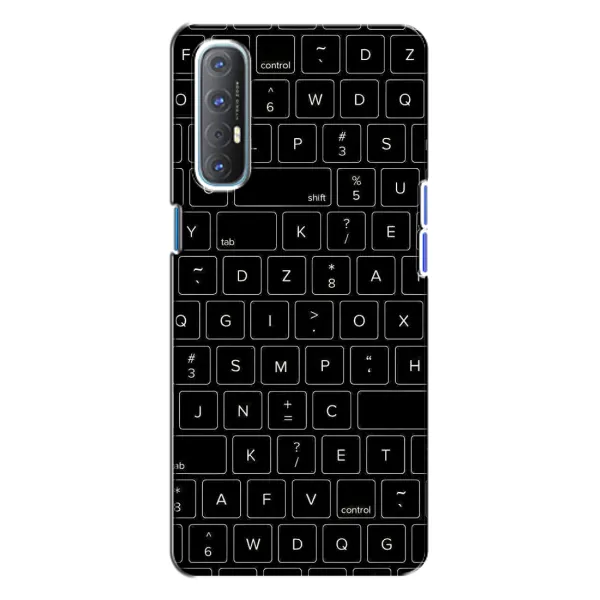 Чехол с рисунком «Клавиатура» для OPPO Reno 3 Чехол с рисунком «Клавиатура» для OPPO Reno 3