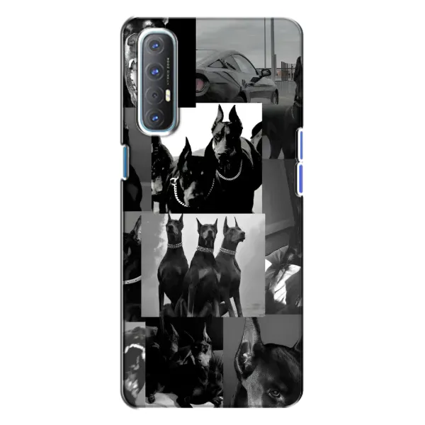 Чехол с рисунком «Коллаж Доберман» для OPPO Reno 3 Чехол с рисунком «Коллаж Доберман» для OPPO Reno 3