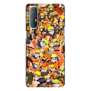 Чехлы с принтом Наруто на Oppo Reno 3 (Коллаж Наруто)