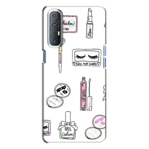 Девчачий Чехол для Oppo Reno 3 (Косметика)