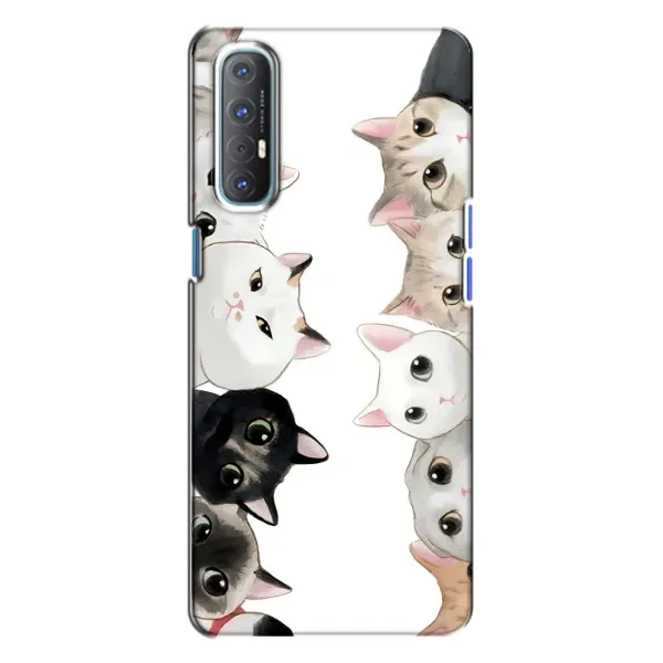 Чехол с рисунком «Коты» для OPPO Reno 3