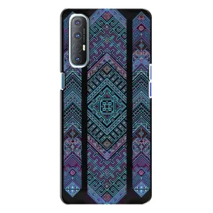 Силиконовый Чехол на Oppo Reno 3 (Крутой орнамент)