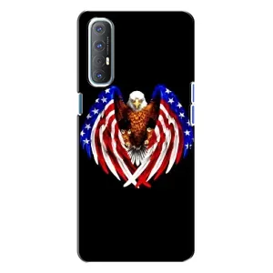 Чохол Прапор USA для Oppo Reno 3 (Крила США)