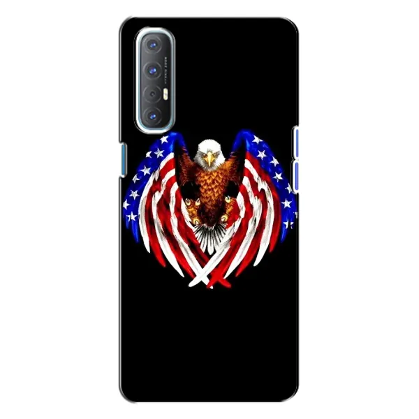 Чехол с рисунком «Крылья США» для OPPO Reno 3