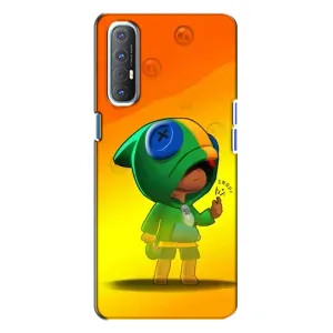 Чохол Бравл Старс для Oppo Reno 3 (LEON в кофті)