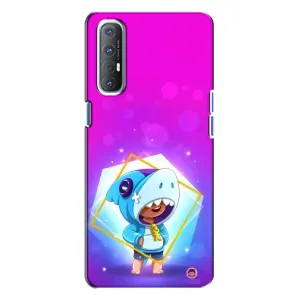 Чохол Бравл Старс для Oppo Reno 3 (Леон у костюмі Акули)