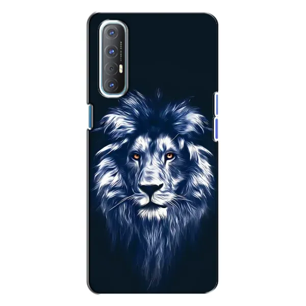 Чехол с рисунком «Лев - синий» для OPPO Reno 3 Чехол с рисунком «Лев - синий» для OPPO Reno 3
