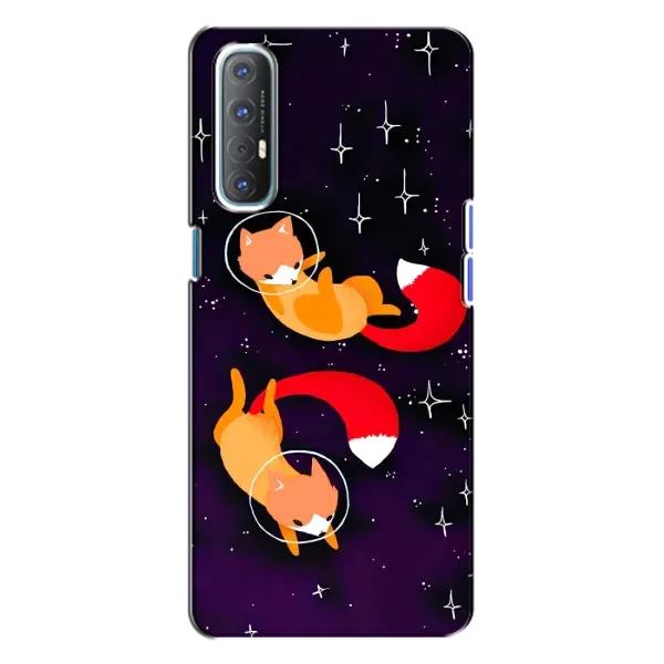 Чехол с рисунком «Лисы» для OPPO Reno 3 Чехол с рисунком «Лисы» для OPPO Reno 3