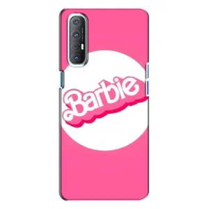 Силиконовый Чехол Барби Фильм на Oppo Reno 3 (Лого Барби)