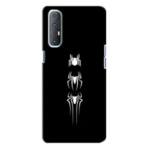 Чехол Супергерой Человека Паука на Oppo Reno 3 (Лого паука)
