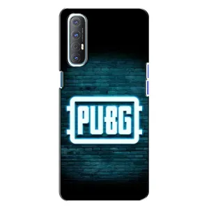 Чехол (TPU) с картинкой "Лого Пабг" на Оппо Рено 3 (Лого PUBG)