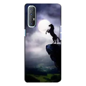 Чохли з зображенням різних тварин на Oppo Reno 3 (Кінь)
