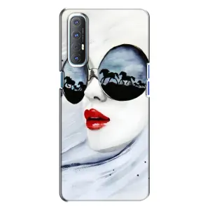 Чохол з картинкою Модні Дівчата Oppo Reno 3 (Любителька коней)