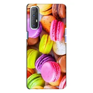 Чохол з зображенням смачної їжі для Oppo Reno 3 (Макаруни)