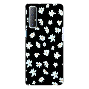 Чехол с ромашками на Oppo Reno 3 (Маленькие ромашки)