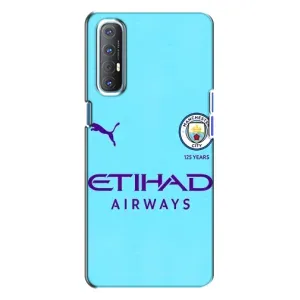 Силиконовые Чехлы принт Футбол на Oppo Reno 3 (Man City)