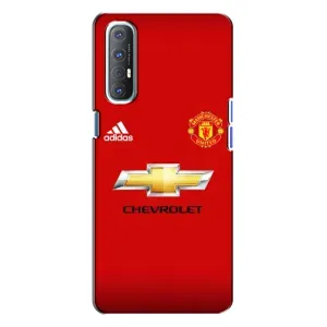 Силиконовые Чехлы принт Футбол на Oppo Reno 3 (Man United)