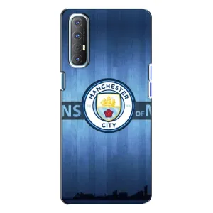 Силиконовые Чехлы принт Футбол на Oppo Reno 3 (ManCity)