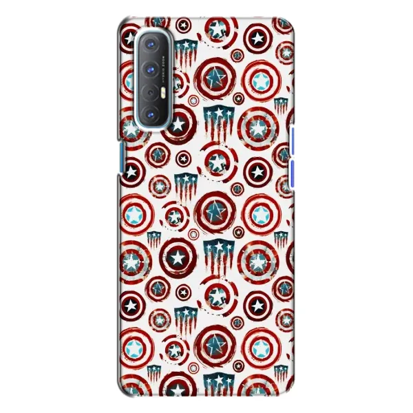 Чехол с рисунком «Марвел щиты» для OPPO Reno 3 Чехол с рисунком «Марвел щиты» для OPPO Reno 3