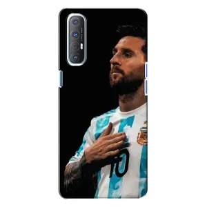 Чехлы Лео Месси Аргентина для Oppo Reno 3 (Месси Капитан)