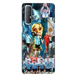 Чехлы Лео Месси Аргентина для Oppo Reno 3 (Месси в сборной)