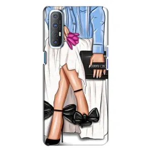 Силіконовый Чохол на Oppo Reno 3 з картинкой Модных девушек (Мода)