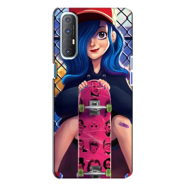 Чехол с рисунком «Модная девушка» для OPPO Reno 3 Чехол с рисунком «Модная девушка» для OPPO Reno 3