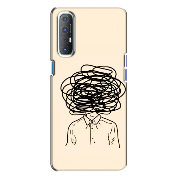 Чехол с рисунком «Мысли» для OPPO Reno 3